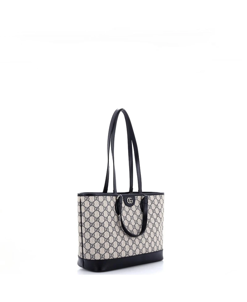 Pre-Owned Gucci Ophidia Top Handle Shopping Tote Gg Coated Canvas and Leather