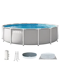 Intex Prism Frame 15ft x 42in Premium Above Ground Pool Set with Filter Pump