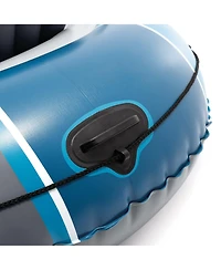 Intex 66325EP Excursion 5 Inflatable Boat Set with 54" Oars, Pump, and Rod Holders