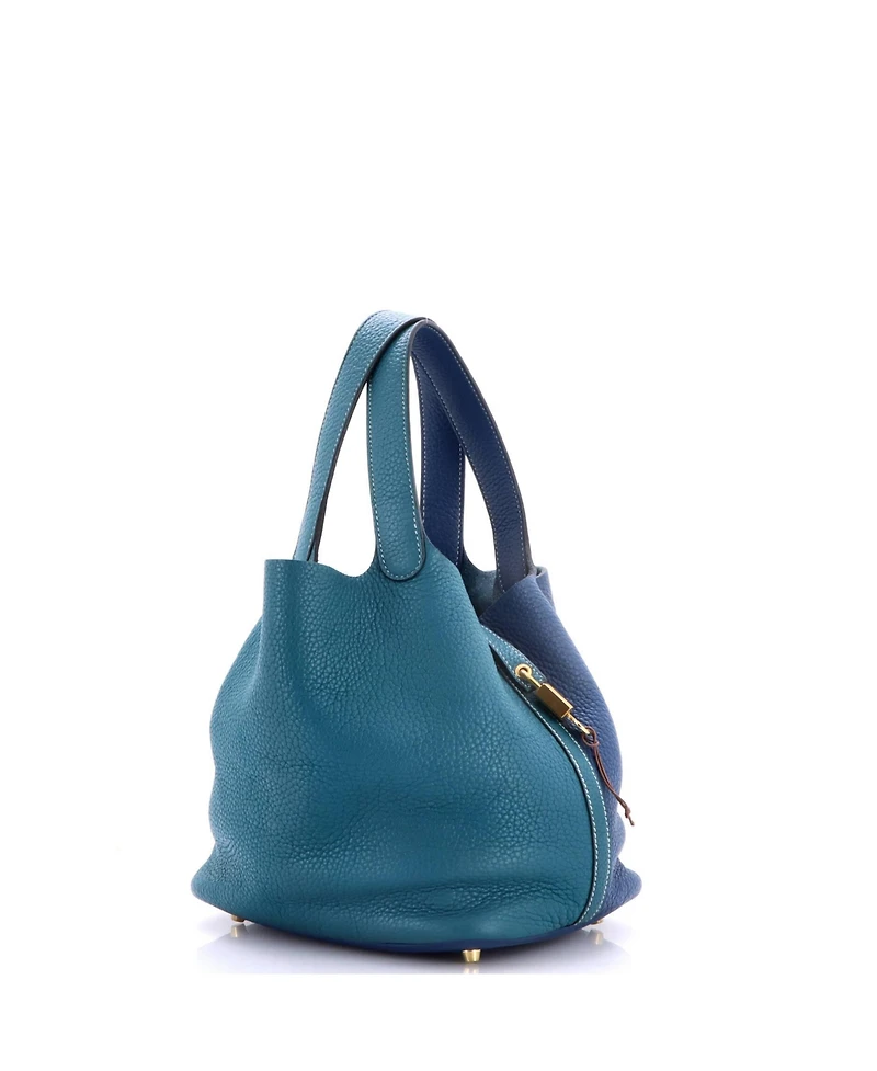 Pre-Owned HERMES Mm Picotin Lock Bag Bicolor Clemence