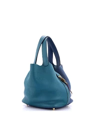 Pre-Owned HERMES Mm Picotin Lock Bag Bicolor Clemence