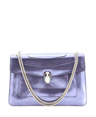 Pre-Owned Bvlgari Medium Serpenti Forever Shoulder Bag Patent