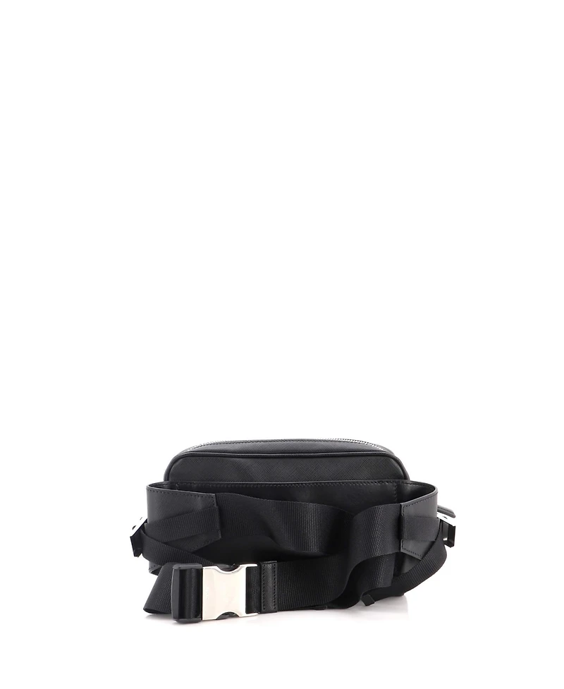 Pre-Owned Prada Logo Waist Bag Printed Saffiano Leather