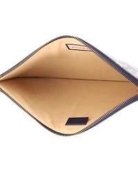 Pre-Owned Gucci Medium Zipped Pouch GucciGhost Leather