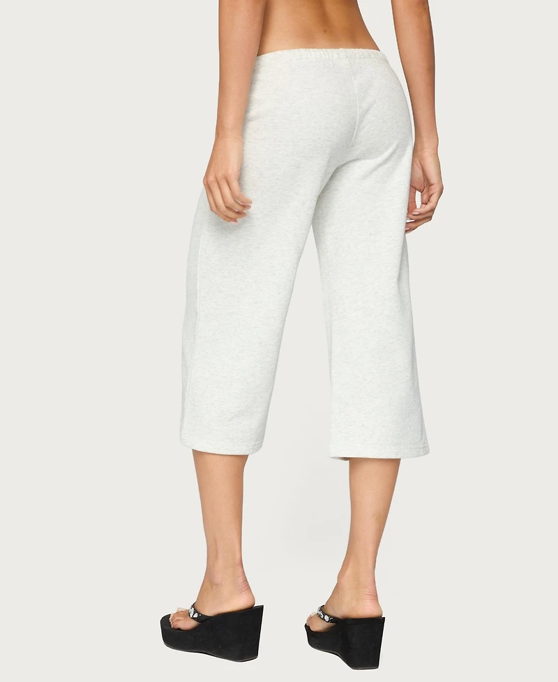 Edikted Women's 80 Sequin Capri Sweatpants