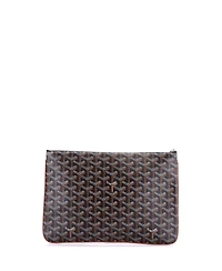 Pre-Owned Goyard Mm Senat Zip Pouch Coated Canvas