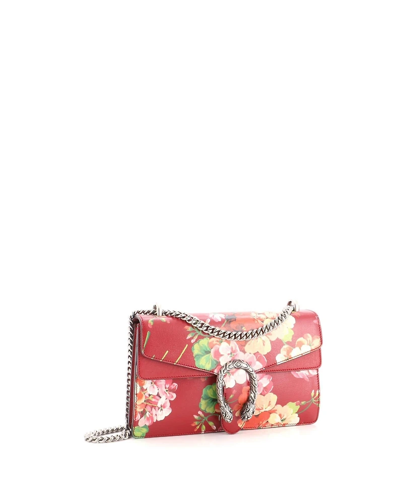 Pre-Owned Gucci Small Dionysus Bag Blooms Print Leather
