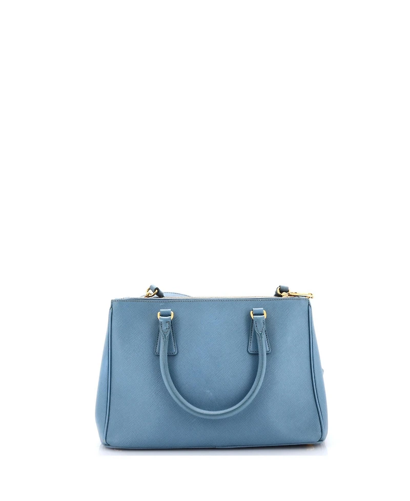 Pre-Owned Prada Galleria Double Zip Tote Saffiano Leather