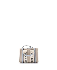 Pre-Owned Chloe Mini Woody Convertible Tote Canvas with Leather