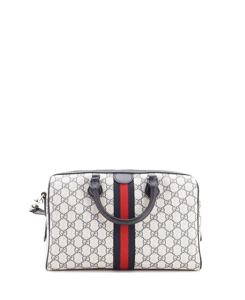 Pre-Owned Gucci Medium Ophidia Convertible Boston Bag Gg Coated Canvas