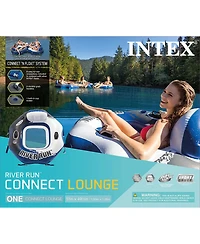 Intex 58854EP River Run Connect Lounge Inflatable Floating Water Tube (5 Pack)