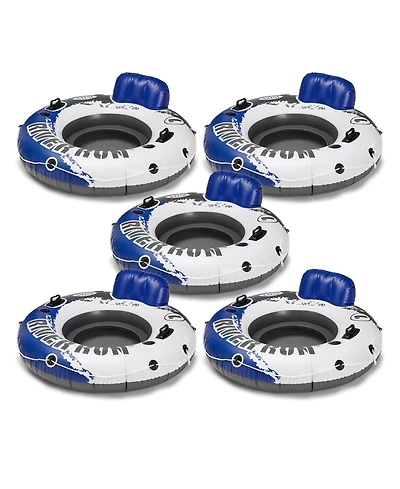 Intex River Run 1 Person Inflatable Floating Tube Lake/Pool/Ocean Raft (5 Pack)