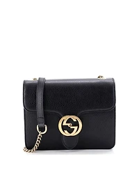 Pre-Owned Gucci Small Interlocking Shoulder Bag Leather