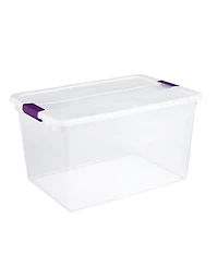 Sterilite 66 Quart Storage Totes, 6 Pack, and 6 Quart Storage Totes, 12 Pack