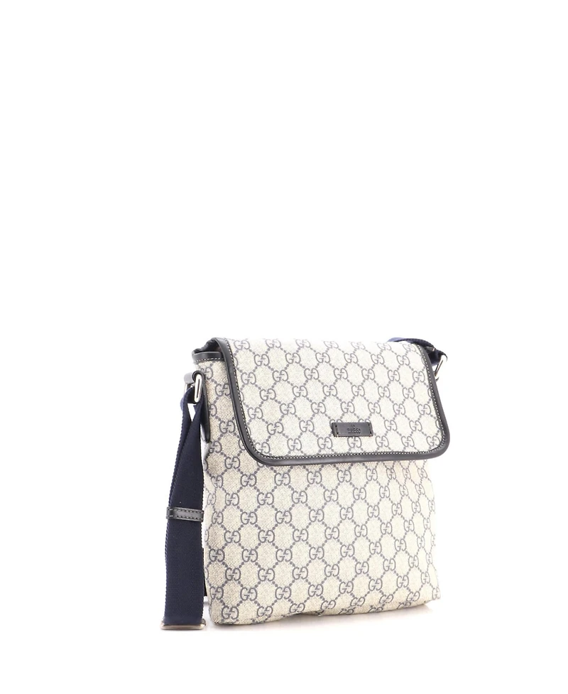 Pre-Owned Gucci Small Flap Messenger Gg Coated Canvas