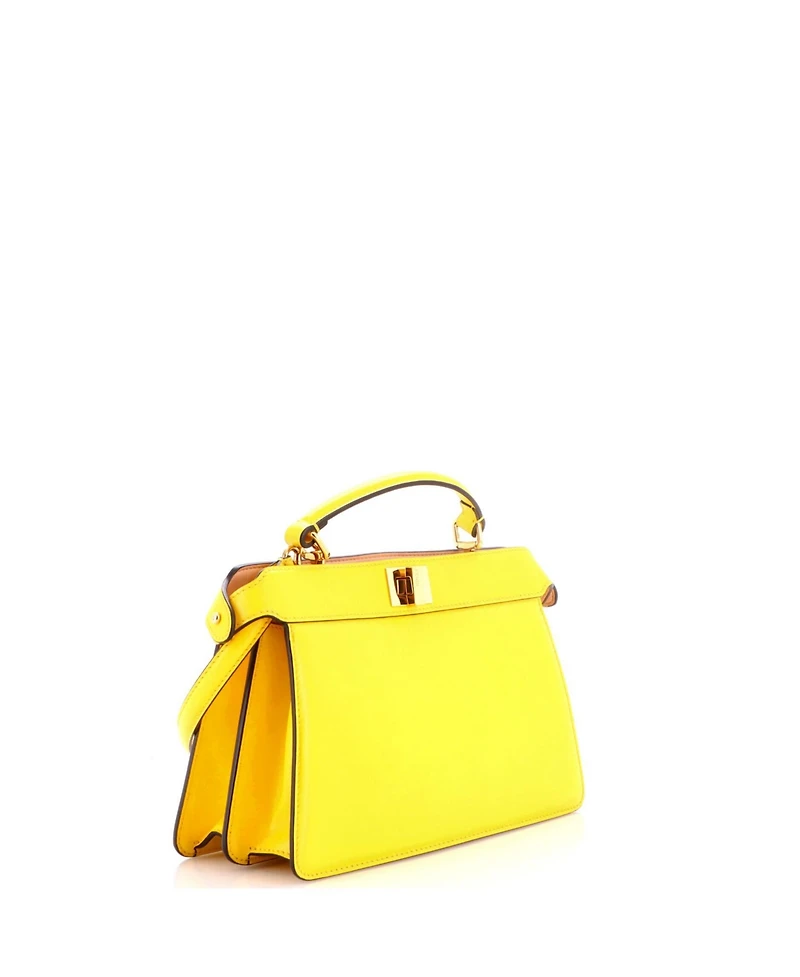 Pre-Owned Fendi East West Peekaboo ISeeU Bag Leather