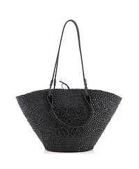 Pre-Owned Loewe Medium Anagram Basket Tote Woven Raffia