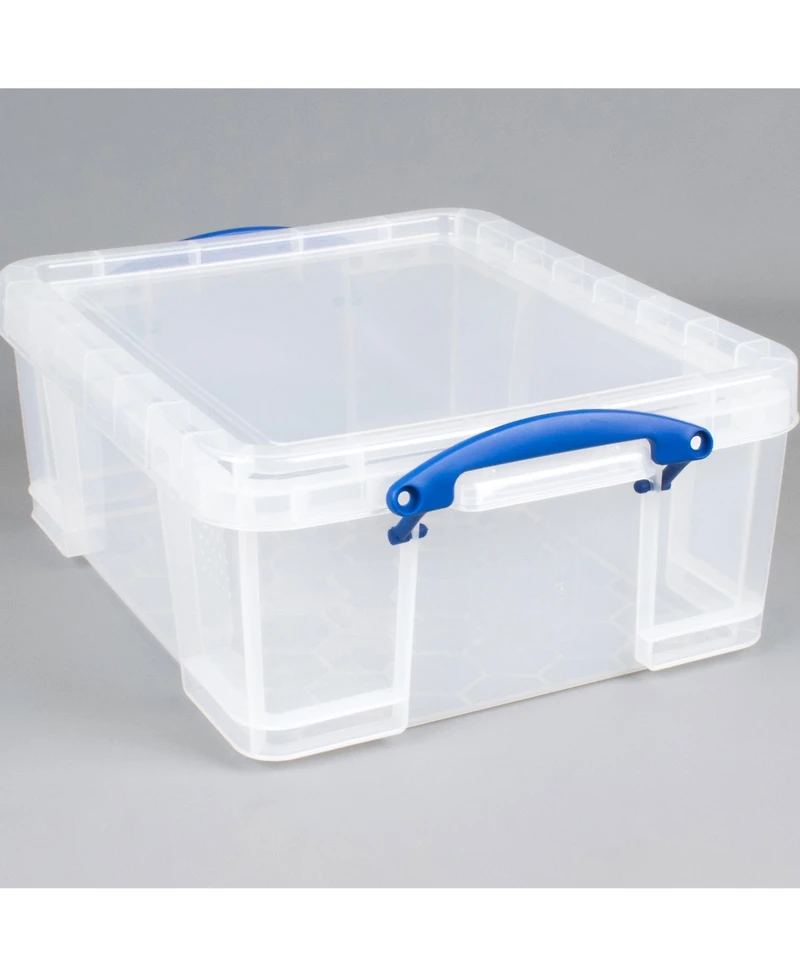 Really Useful Box 17L Storage Container with Lid and Clip Lock Handles, (5 Pack)
