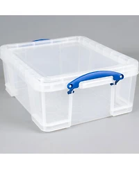 Really Useful Box 17L Storage Container with Lid and Clip Lock Handles, (5 Pack)