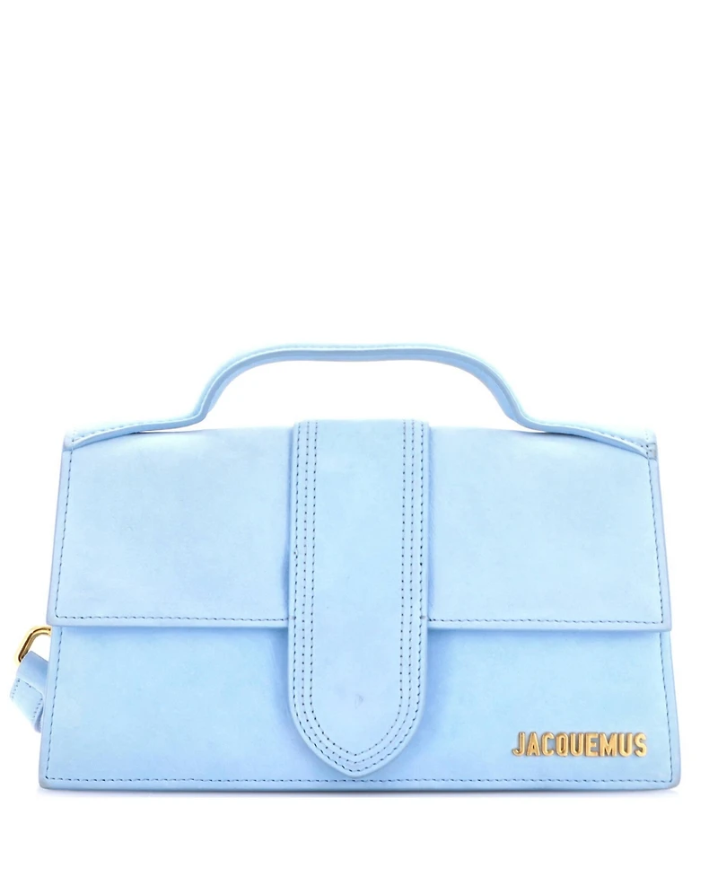 Pre-Owned Jacquemus Le Grand Bambino Flap Bag Suede