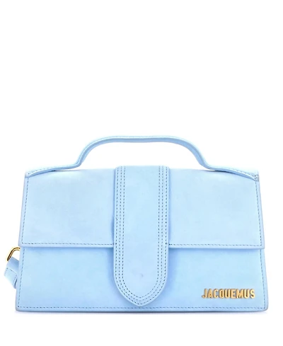 Pre-Owned Jacquemus Le Grand Bambino Flap Bag Suede