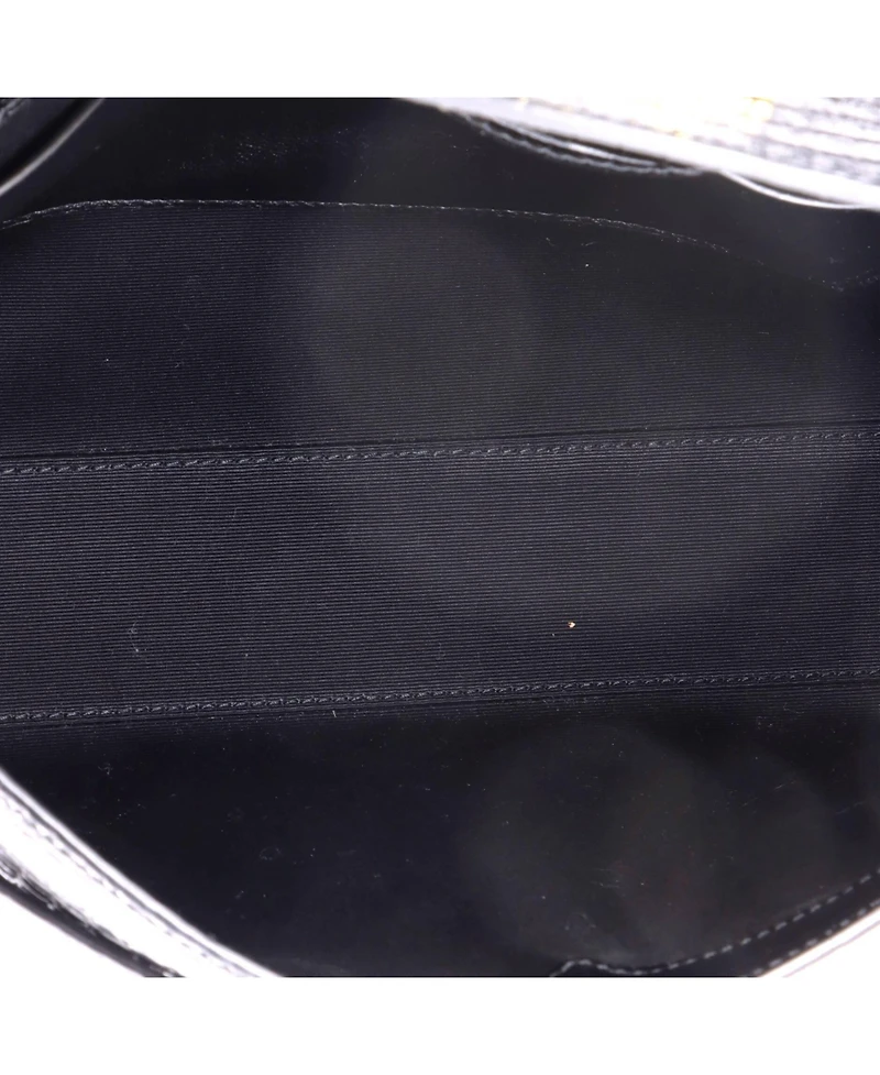 Pre-Owned Saint Laurent Medium Manhattan Shoulder Bag Embossed Leather