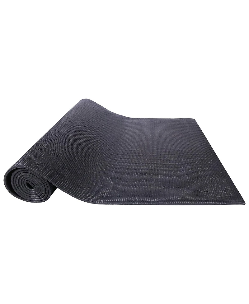 Signature Fitness All Purpose High Density No Tear Exercise Yoga Mat, Black