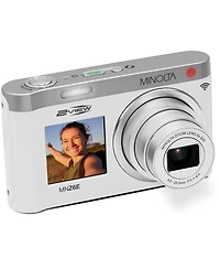 Minolta MNZ6E 2VIEW 64 Mp / 4K Dual Lcd Camera with 6x Optical Zoom