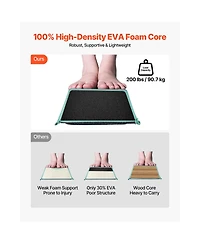 Sugift 8 Foot Folding Gymnastics Balance Beam with Non Slip Mats and Carrying Bag