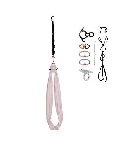 Sugift Aerial Yoga Hammock and Swing Set with Steel Carabiners and 300 Pound Capacity