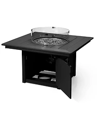 WestinTrends 42" Modern Outdoor Patio Propane Square Fire Pit Table