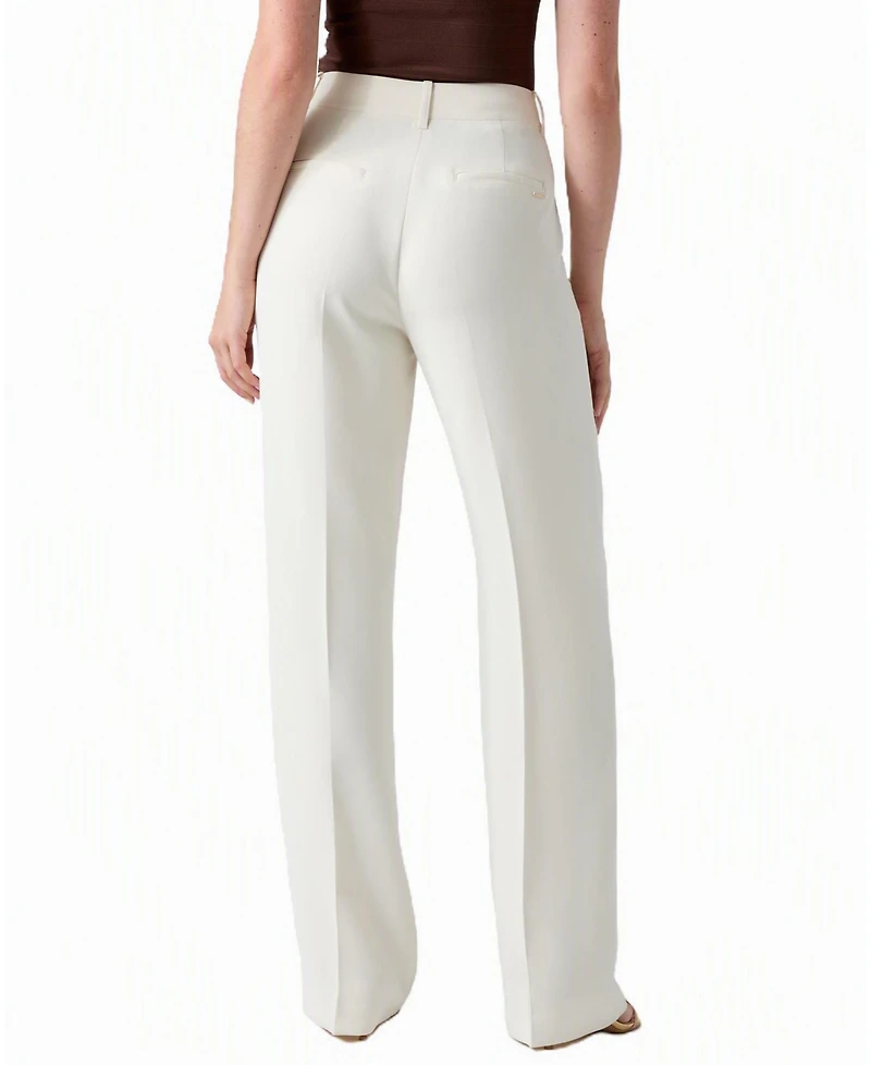 Guess Women's Theoline Perfect Pant Wide-Leg High-Rise Pants