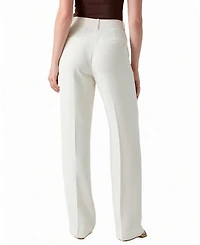 Guess Women's Theoline Perfect Pant Wide-Leg High-Rise Pants