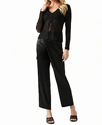 Guess Women's Matilde Lace Sheer Cardigan Sweater