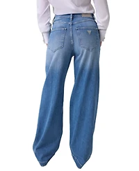Guess Women's Bellagio High-Rise Wide-Leg Stretch Denim Jeans