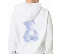 Guess Women's Bear Hoodie Graphic Rhinestone