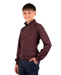 TailorByrd Boys' 8-20 Ottoman Quarter Zip