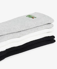 Lacoste Men's Crew Ribbed Socks, 3-Pack
