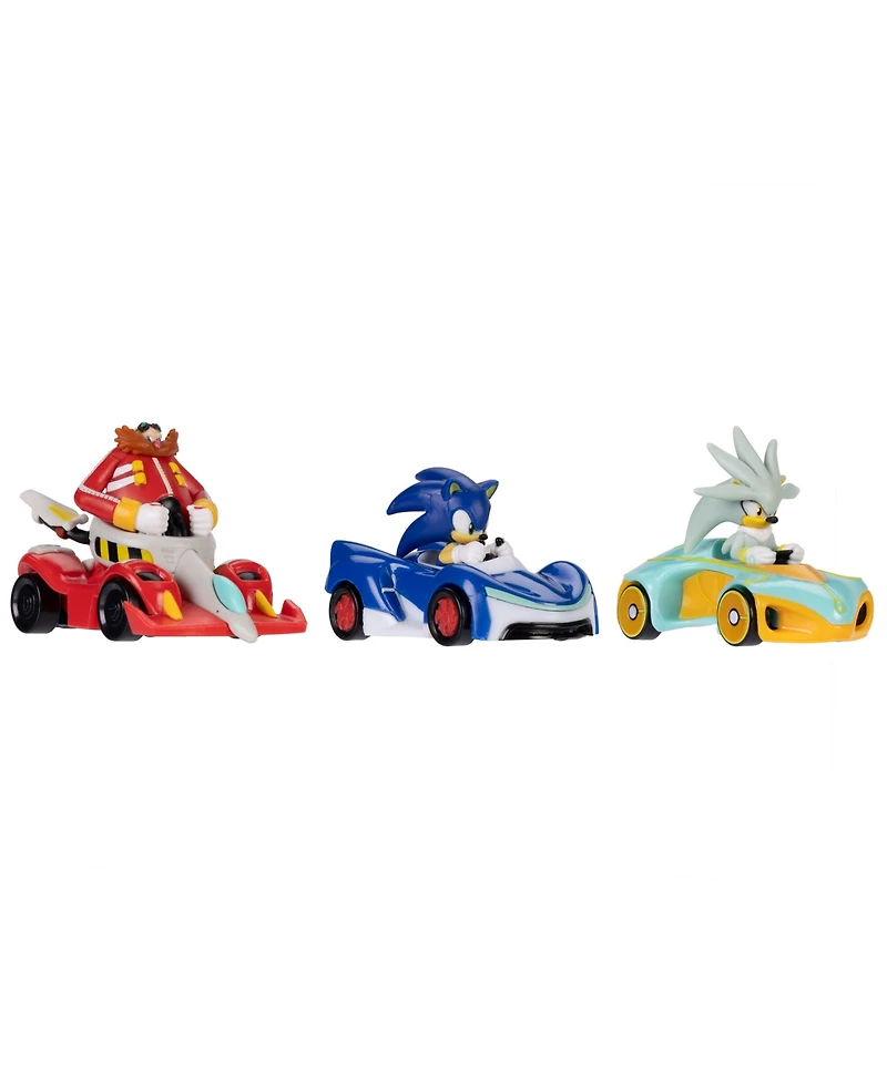 1:64 Scale Team Sonic Racing 35th Anniversary Die-Cast Toy Vehicles, 3-Pack, Created for Macy's