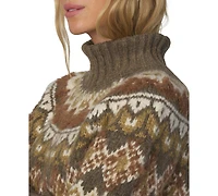 Joe's Jeans Women's Elva Fair Isle Turtleneck Sweater