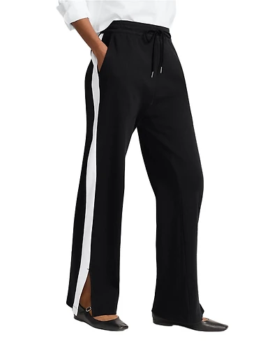 Lands' End Women's Sport Knit High-Rise Relaxed Straight-Leg Pants