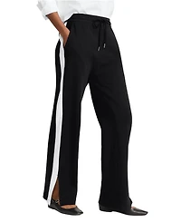 Lands' End Women's Sport Knit High-Rise Relaxed Straight-Leg Pants