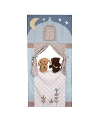 Lambs & Ivy Doorway Puppet Theater Developmental Toy with 2 Luxury Hand Puppets