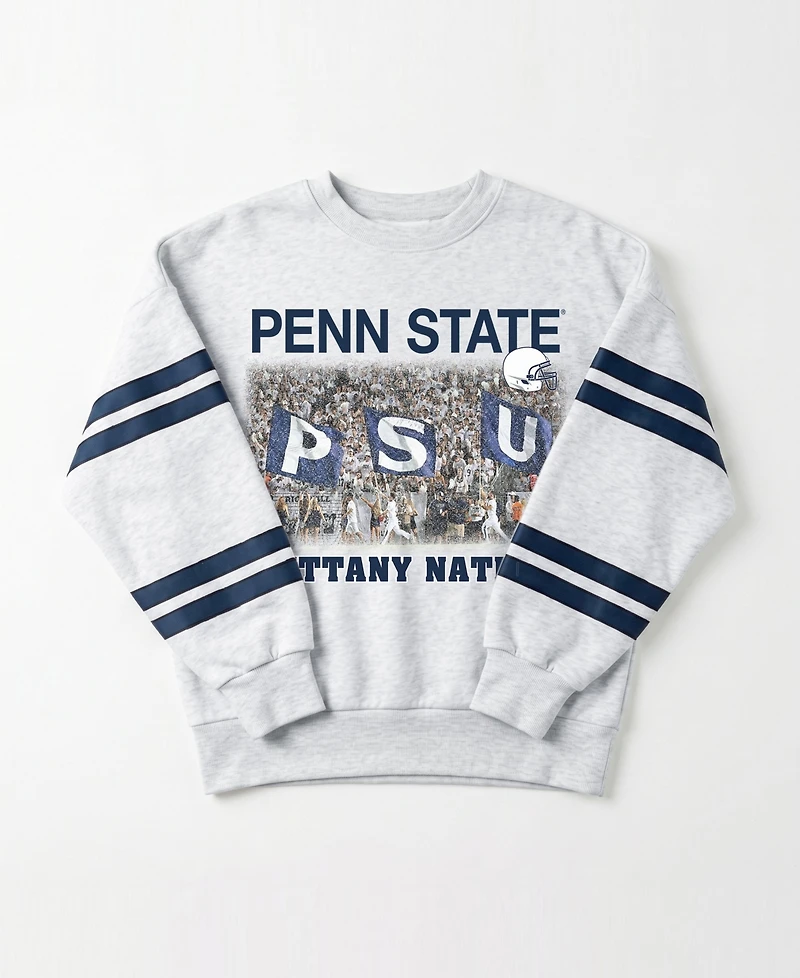 Gameday Couture Women's Penn State Nittany Lions Off the Grid Oversized Fleece Graphic Sweatshirt