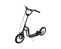 Yobtop Youth Scooter 16" Front/12" Rear Wheels, Adjustable Handlebar, Dual Brakes, Ages 5+