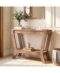 Tribesigns Solid Console Table, Farmhouse Wood Entryway Sofa Table