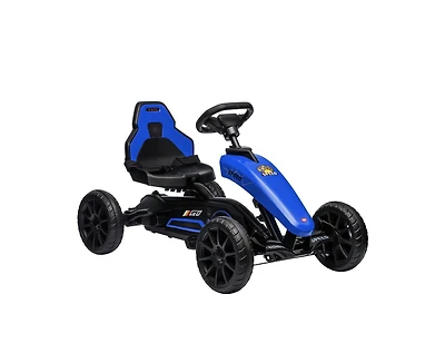 Yobtop Kids Pedal Go Kart with Adjustable Seat & Handbrake, 66 lb. Capacity, Ages 3-8