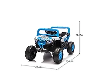 Yobtop 12V Kids Ride-On Electric Utv with 2.4G Parent Remote Control & Swing Function, Ages 3-5
