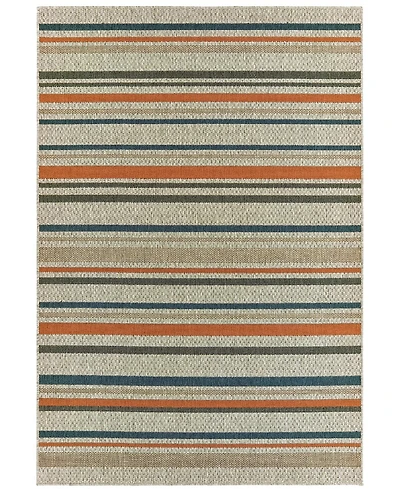 Oriental Weavers Latitude 602W3 Gray 5'3" x 7'3" Outdoor Area Rug
