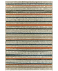 Oriental Weavers Latitude 602W3 Gray 5'3" x 7'3" Outdoor Area Rug